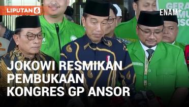 Resmikan Kongres GP Ansor, Jokowi: Unik!