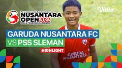 Highlights  - Perempat Final: Garuda Nusantara FC vs PSS Sleman | Nusantara Open Piala Prabowo Subianto 2022