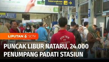 Live Report: Puncak Libur Nataru, Tiket Kereta Api di Stasiun Pasar Senen Hari Ini Ludes! | Liputan 6