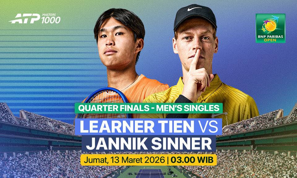 Learner Tien vs Jannik Sinner