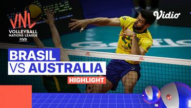 Match Highlights | Brasil vs Australia | Men's Volleyball Nations League 2022