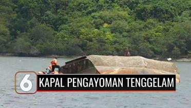 Kapal Pengayoman Milik Kemenkumham Tenggelam di Nusakambangan | Liputan 6