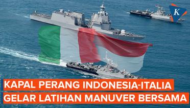 Kapal Perang Italia dan Indonesia Latihan Bersama, Materinya Manuver Taktis
