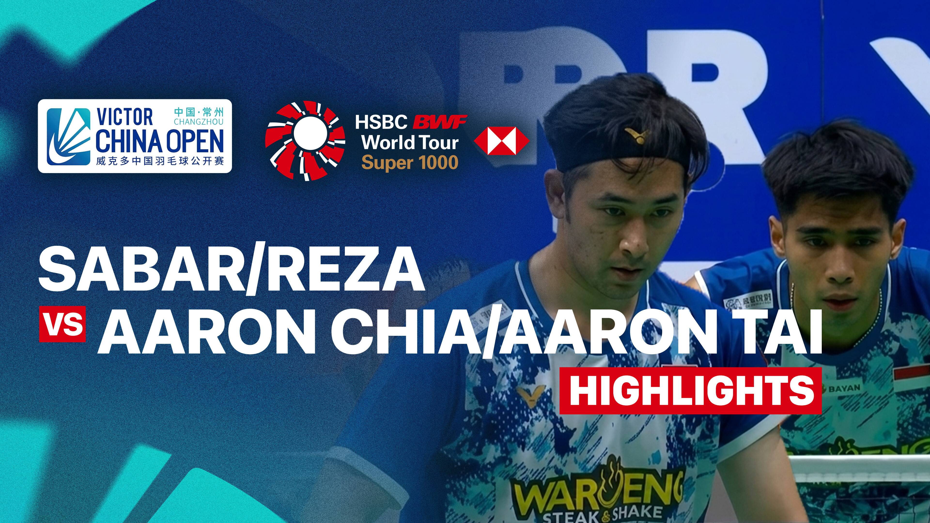 Sabar Karyaman Gutama/Moh Reza Pahlevi Isfahani (INA) vs Aaron Chia/Aaron Tai (MAS) - Men's Doubles Round of 32 | VICTOR China Open 2026