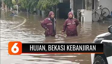 Hujan Deras Guyur Jakarta dan Sekitarnya, Perumahan Jatiasih Bekasi Banjir Setinggi Satu Meter Lebih | Liputan 6