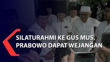 Silaturahmi ke Gus Mus, Prabowo Dapat Wejangan