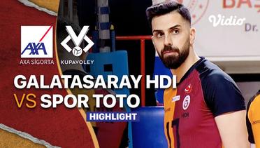 Highlight | Semifinal - Galatasaray HDI Sigorta vs Spor Toto | Men's Turkish Cup 2021/22