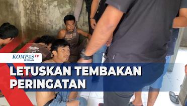 Momen Polisi Letuskan Tembakan Peringatan Saat Gerebek Narkoba di Deli Serdang