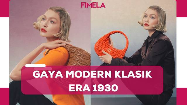 6 Gaya Modern Klasik Era 1930an dari Gigi Hadid dengan Tas Ikonik dari Miu Miu