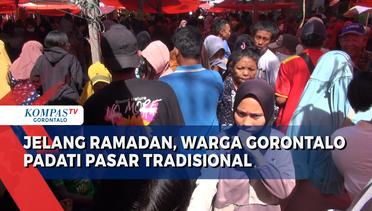 Jelang Ramadan, Warga Gorontalo Padati Pasar Tradisional