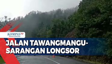 Jalan Tawangmangu - Sarangan Tertutup Longsor