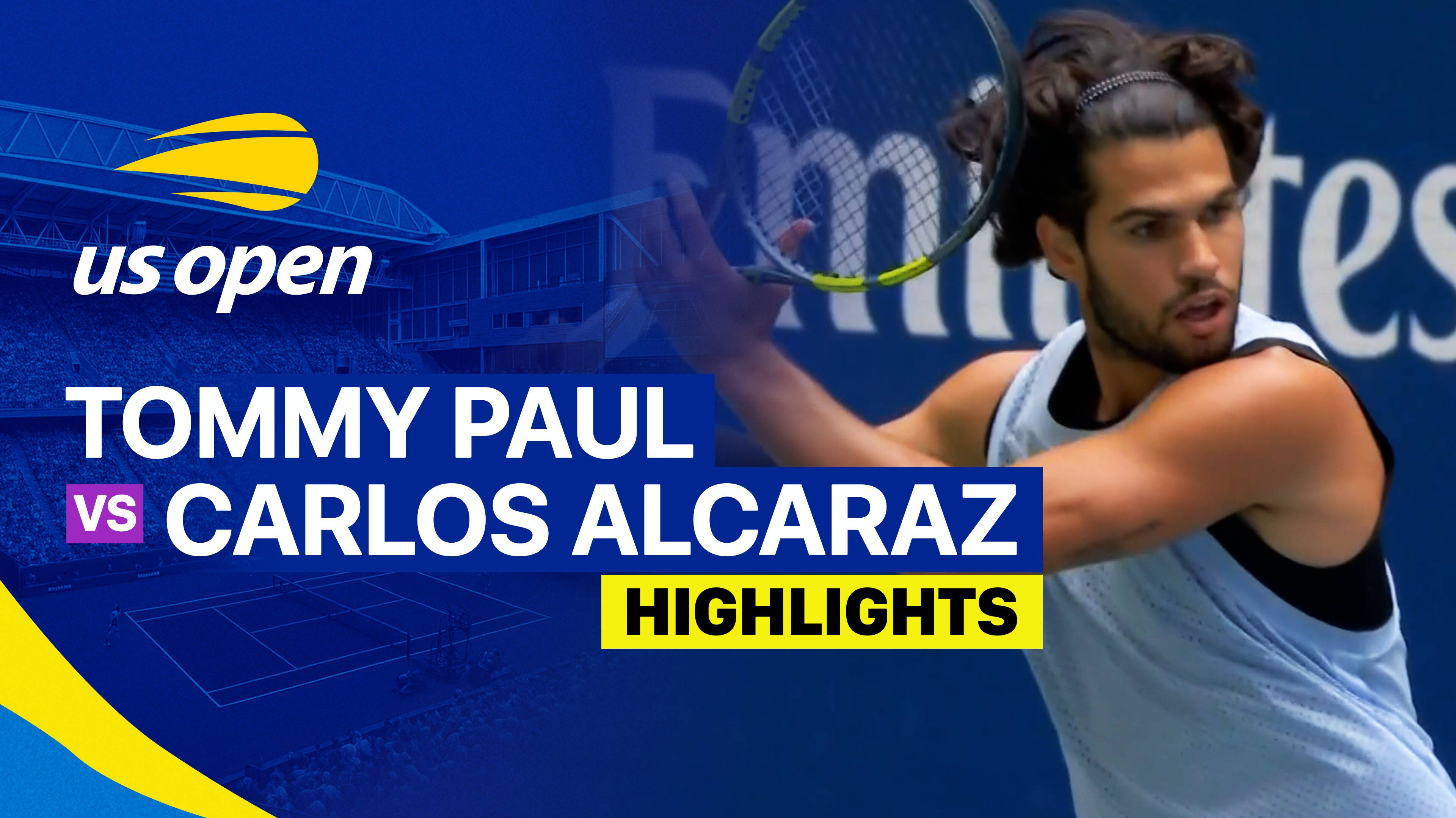 Tommy Paul vs Carlos Alcaraz - Men's Singles Round of 16 | US Open Tennis Championships 2026
