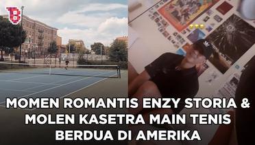 Momen romantis Enzy Storia dan Molen Kasetra main tenis berdua di Amerika, kompak abis!