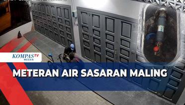 2 Pemuda Terekam CCTV Saat Curi Meteran Air di Medan