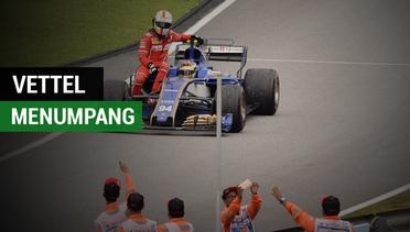 Momen Vettel Menumpang Mobil F1 Mantan Rekan Rio Haryanto