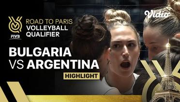 Highlight | Bulgaria vs Argentina | Women's FIVB Road to Paris Volleyball Qualifier