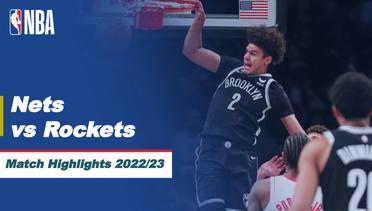 Match Highlights | Brooklyn Nets vs Houston Rockets | NBA Regular Season 2022/23