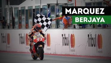 Marc Marquez Berjaya di Lintasan Basah MotoGP San Marino 2017