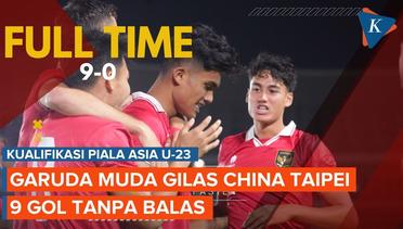 Timnas U-23 Indonesia Terlalu Perkasa, China Taipei Digunduli 9-0