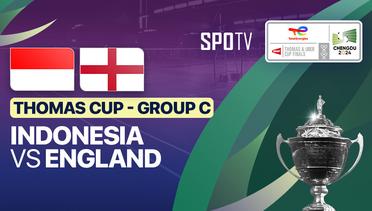 Indonesia vs England - Thomas Cup Group C - TotalEnergies BWF Thomas & Uber Cup Chengdu 2024