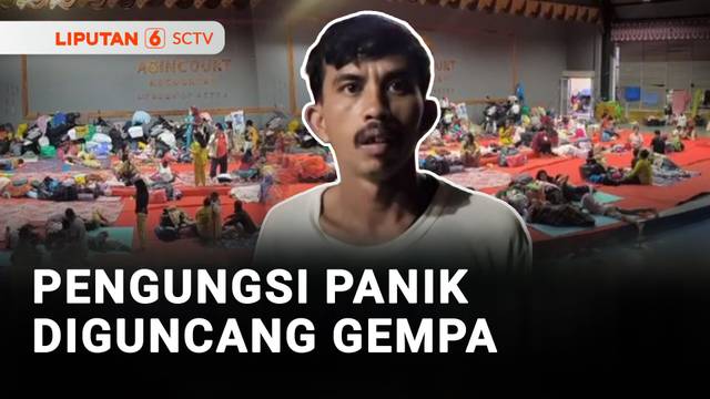 Diguncang Gempa M 5,0! Pengungsi Berhamburan Keluar Posko