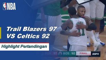 NBA I Cuplikan Pertandingan : Trail Blazers 97 vs Celtics 92
