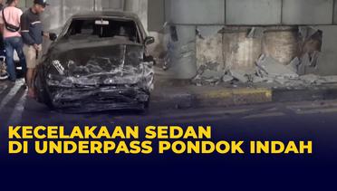Kecelakaan Sedan di Underpass Pondok Indah, Sopir Diduga Ngantuk dan Tabrak Dinding