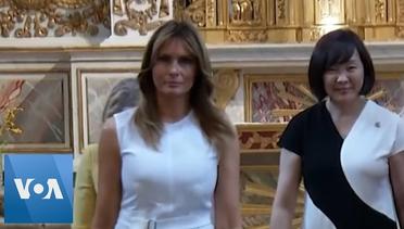 Melania Trump and G7 First Ladies Visit Church and Cyrano Villa