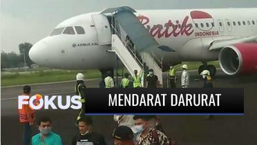 Alami Kerusakan Roda Depan, Pesawat Batik Air Mendarat Darurat | Fokus