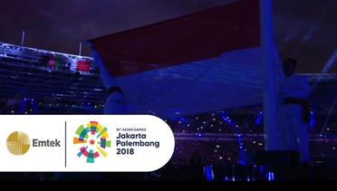MENGGETARKAN!! Indonesia Raya Berkumandang di Closing Asian Games 2018