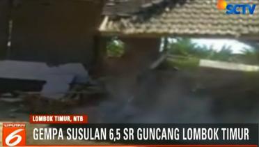 Rekaman Detik-Detik Rumah di Lombok Roboh usai Gempa 6,5 SR - Liputan6 Pagi