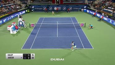 Match Highlight | Simon Halep 2 vs 1 ONS Jabeur | WTA Dubai Tennis Championships 2020