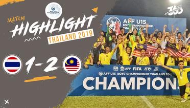 Full Highlight Final - Thailand 1 vs 2 Malaysia | Piala AFF U-15 2019