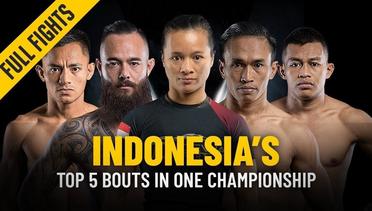 Indonesian Athletes Top 5 Bouts - ONE- Full Fights
