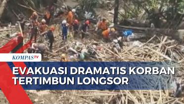 Tim SAR Gunakan Alat Manual, Begini Evakuasi Dramatis Korban Longsor Bandung Barat