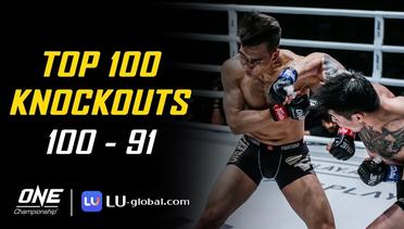 ONE Championship's Top 100 Knockouts | 100 - 91