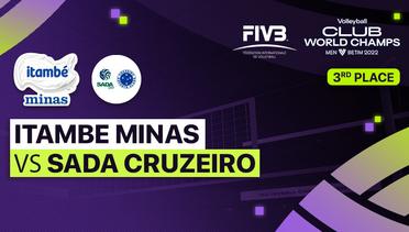 Full Match | 3rd Position: Itambe Minas vs Sada Cruzeiro | FIVB Volleyball Men's Club World Championship 2022