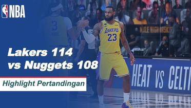 Match Highlight | Los Angeles Lakers 114 vs 108 Denver Nuggets | NBA Playoff Season 2019/20