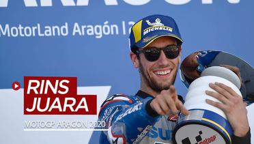 MotoGP Aragon 2020: Alex Rins Juara, Fabio Quartararo Terpuruk