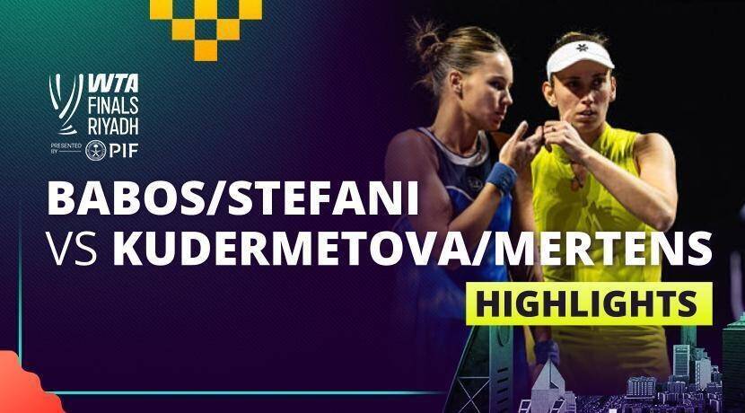 T. Babos/L. Stefani vs V. Kudermetova/E. Mertens - Women's Doubles Final | WTA Finals Riyadh 2025