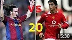 20 tahun messi vs 20 tahun Cristiano Ronaldo, mana yang lebih hebat