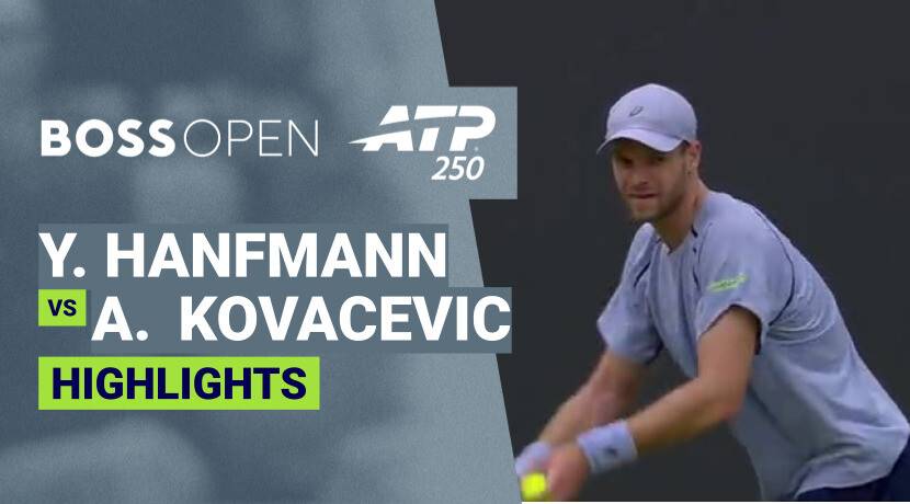 Yannick Hanfmann vs Aleksandar Kovacevic - Round 1 | ATP 250: BOSS Open 2026
