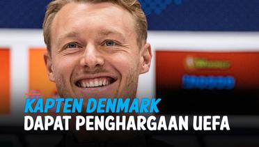 Kapten Denmark Dapat Penghargaan UEFA Usai Jadi Penyelamat Christian Eriksen