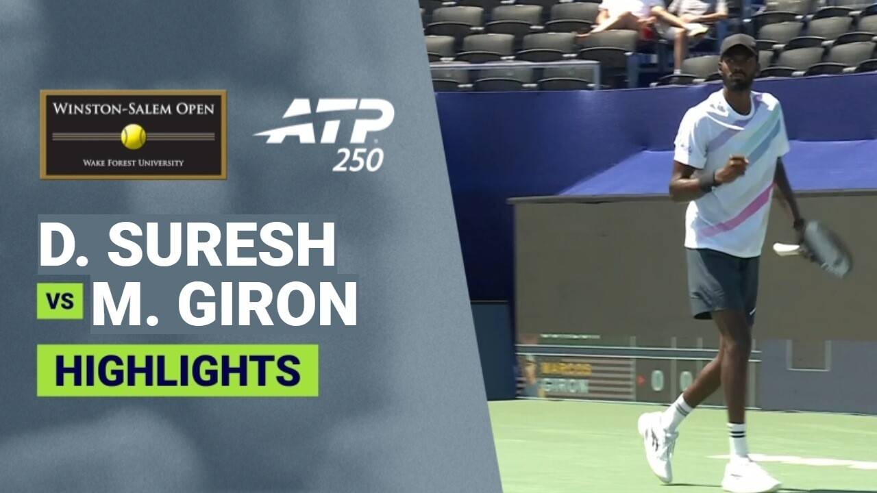 Dhakshineswar Suresh vs Marcos Giron - Round 1 | ATP 250: Winston-Salem Open 2026
