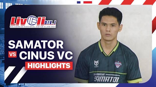 Putra: Samator vs Cinus VC - Babak 16 Besar - Highlights | Livoli Divisi 1 2024