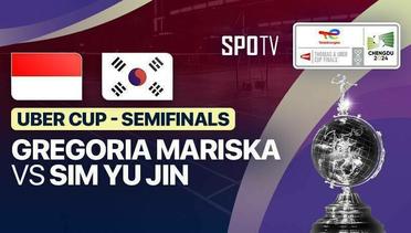 Women's Singles: Gregoria Mariska Tunjung (INA) vs Sim Yu Jin (KOR) | Uber Cup Semifinals - TotalEnergies BWF Thomas & Uber Cup - 04 Mei 2024