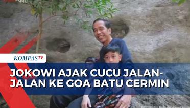 Jokowi Ajak Jan Ethes dan La Lembah Manah Jalan-Jalan ke Goa Batu Cermin