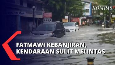 Jalan Fatmawati Raya Terendam Banjir, Kendaraan Jadi Sulit Melintas!