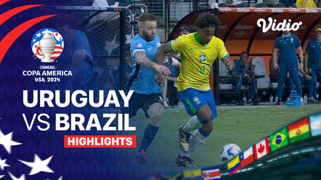 Uruguay vs Brazil - Highlights | CONMEBOL Copa America USA 2024 - Quarter Final