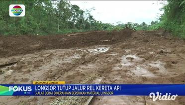 Longsor Tutup Jalur Rel Kereta Api (Banyumas)
